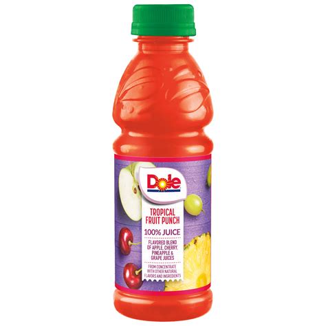 Dole Tropical Fruit Punch 100 Juice Blend SmartLabel