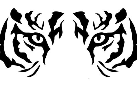Tiger Stencil Stencil Art Stencils Animal Stencil Tiger Silhouette