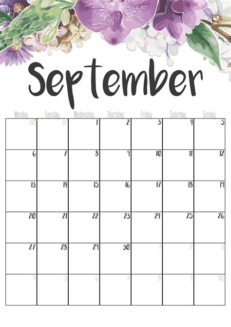 Cute September 2021 Calendar Desk And Wall Time Management Tips And Tools