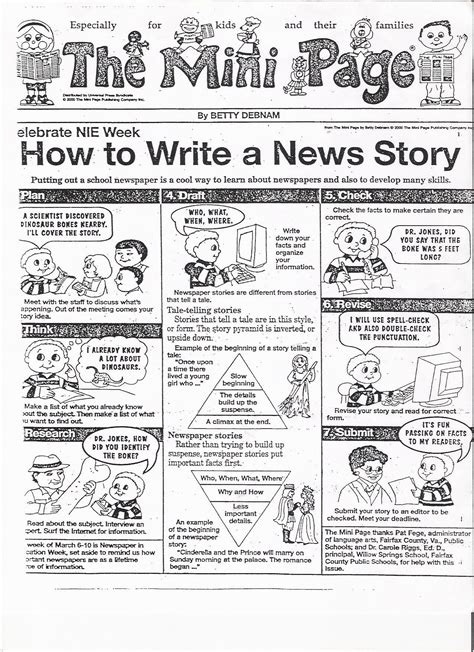 Write Cartoon How To Write An Article Newspapers In Education