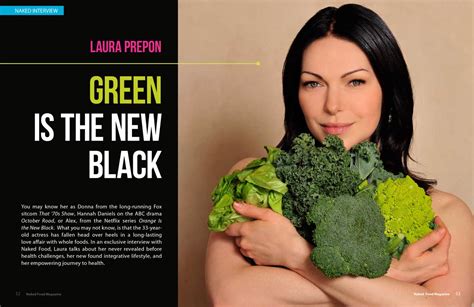 Laura In Naked Food Magazine Laura Prepon
