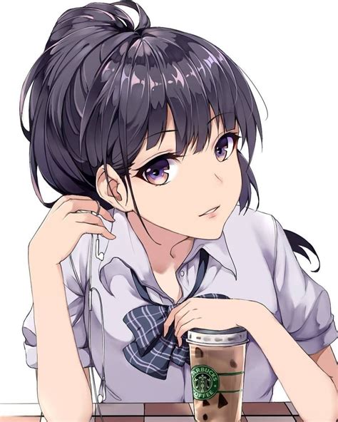 Anime Girl Black Hair Fan Art
