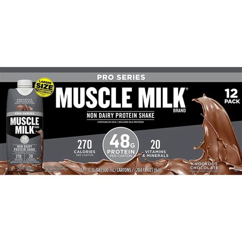 Muscle Milk Pro Series Non Dairy Protein Shake Knockout Chocolate 17