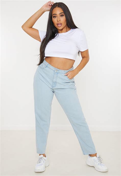 Plus Size White Cap Sleeve Cropped T Shirt Missguided