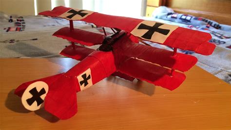 How To Make The Red Baron Fokker Dr Triplane Paper Model Tutorial Youtube