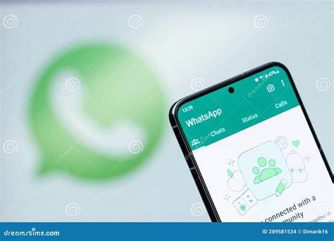 Selecting Chat In Whatsapp Editorial Stock Image Image Of Business