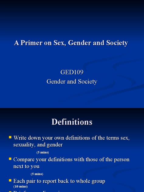 Understanding Sex Gender And Society A Comprehensive Look At Key Concepts And Theories Pdf