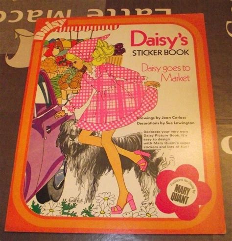 Rare Vintage Paper Dolls Daisy S Sticker Book Daisy Goes To Market By