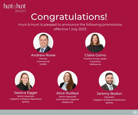 Congratulations To Andrew Rowe Who Hunt And Hunt Lawyers