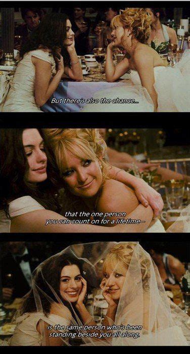 Liv (kate hudson) and emma (anne hathaway), best friends since childhood, are always there for each other, through good. Pin by Kayla Colgan on Movies | Bride wars, Movie quotes ...