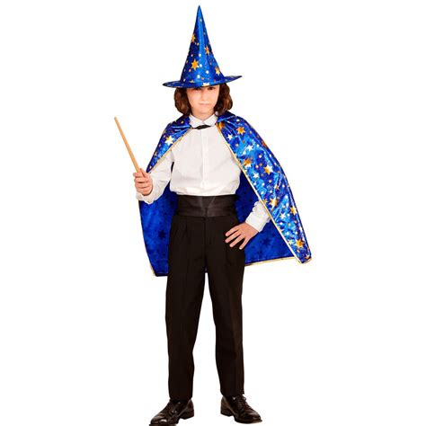 Zauberer Kostüm Set Kinder Magier Umhang mit Hut 14 95