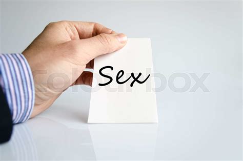 Sex Text Concept Stock Image Colourbox