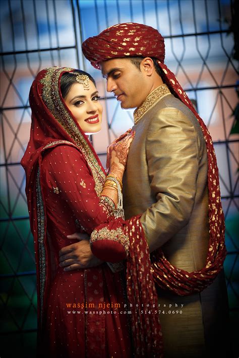 Bride And Groom Portrait From A Pakistani Wedding Njeim Photography Montreal Photographer