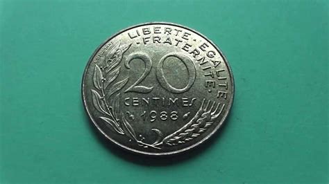 Liberte Egalite Fraternite The Old 20 Centimes Coin Of France In Hd