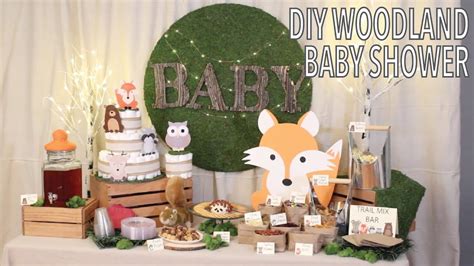 Diy Woodland Baby Shower Baby Shower Planning Tips Youtube
