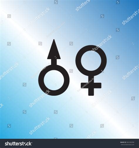 Gender Symbols Icons Mars Venus Male Vector De Stock Libre De