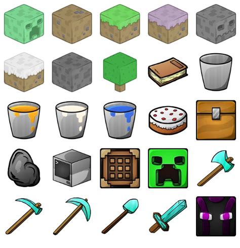 Minecraft Icons Pack Telegraph