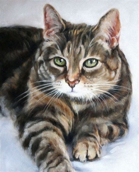 Custom Pet Portrait Pet Oil Painting 8x10 Animal Painting Custom