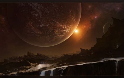 Planetscape Sci Fi Planet Landscape Space Art Artwork
