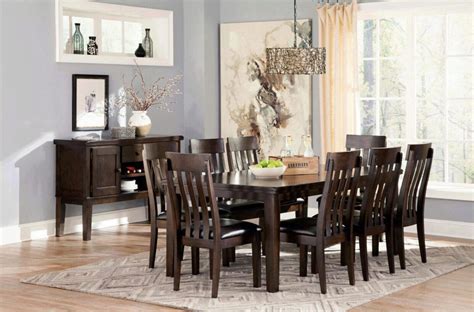 Antique Gold Round Dining Table Set 7pcs Traditional Homey Design Hd