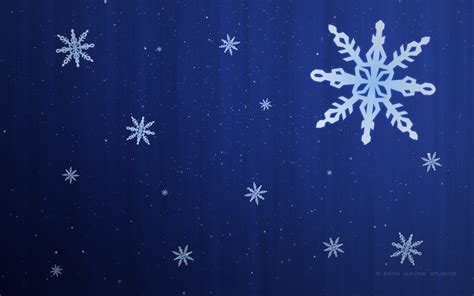 46 Winter Snowflakes Wallpaper