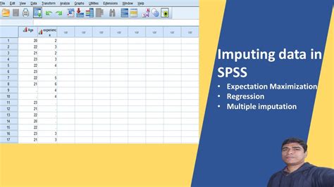 Replacing Missing Values Imputing Data In SPSS Part 2 EM Multiple