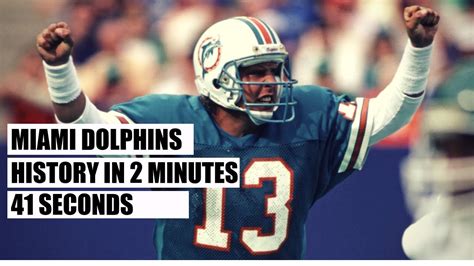 Miami Dolphins History In 2 Minutes 41 Seconds Youtube