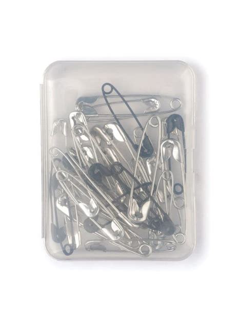 Basicare Assorted Safety Pins Pack Of 36 Nickel Plated Steel Rust