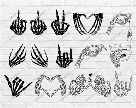 Skeleton Hands Svg Skull Skeleton Hand Halloween Svg Rack Hand Etsy