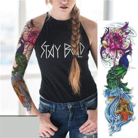 Sexy Large Arm Sleeve Tattoo Temporary Tattoos