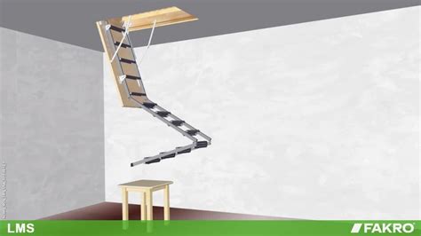 Building Supplies Fakro Lms 66868 Insulated Steel Attic Ladder For 25