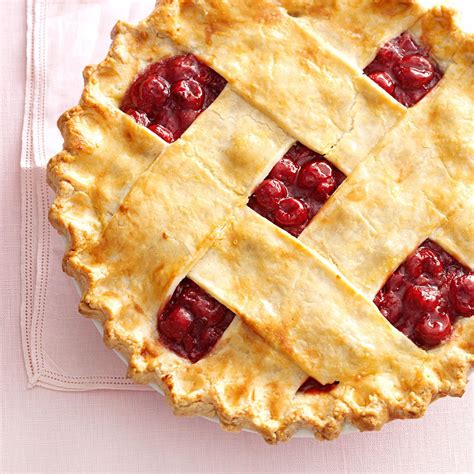 Tart Cherry Lattice Pie Recipe Taste Of Home