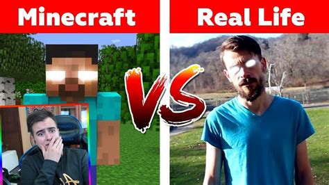 Herobrine En La Vida Real Minecraft Vs La Vida Real AnimaciÓn Youtube