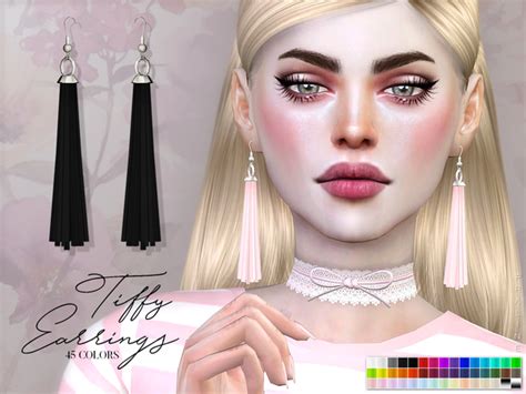 Tiffy Earrings By Pralinesims At Tsr Sims 4 Updates