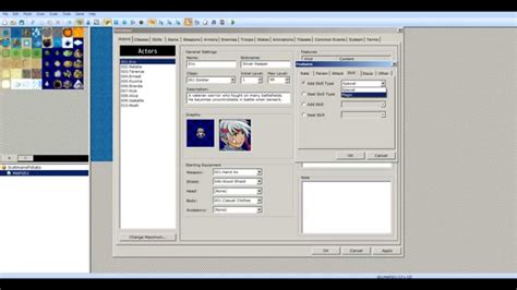 Rpg Maker Vx Ace Tutorials Se02 E2 Database 1 Actors Youtube