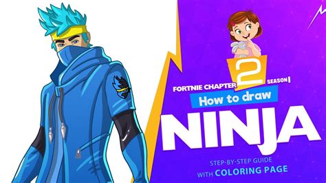How To Draw Ninja Fortnite Chapter 2 Step By Step Drawing Tutorial