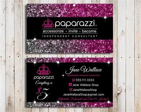 Maybe you would like to learn more about one of these? Paparazzi Business Cards Pink Vistaprint Paparazzi Business | Etsy | Jewelry business card ...