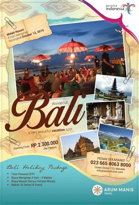 Poster Promosi Tempat Wisata Indonesia Tempat Wisata Indonesia