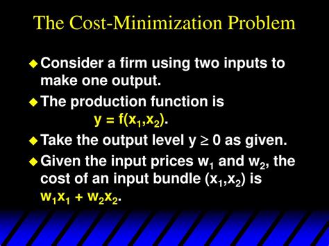 Ppt Cost Minimization Powerpoint Presentation Free Download Id4937403