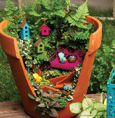 If you ever have a fantasy world of yours with all the beautiful and adorable tings in it then creating a. DIY Fairy Gardens Made From Broken Pots | DeMilked
