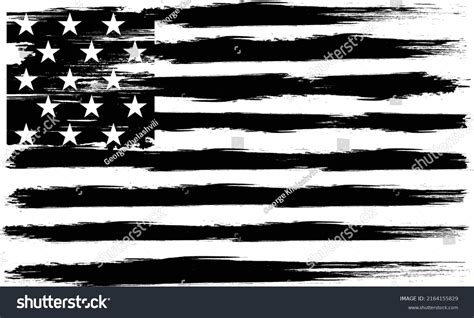 Vector Distressed American Flag Stock Vector Royalty Free 2164155829
