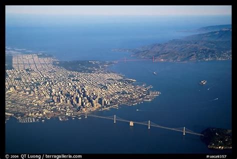 Picturephoto Aerial View Of The Bay Bridge The City And The Golden