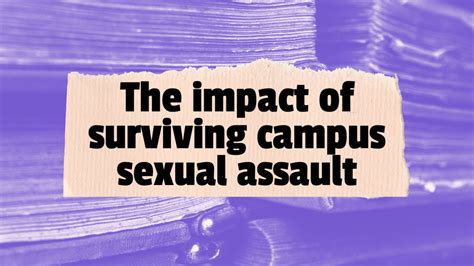 Infographic Campus Sexual Assault Impact On Education And Career