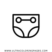 Diaper Coloring Page Ultra Coloring Pages