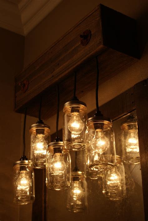 Mason Jar Chandelier Mason Jar Lighting Mason Jar Lamp Vanity