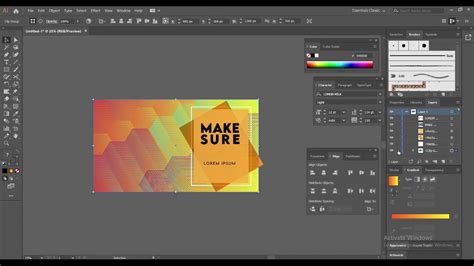 How To Design Background In Adobe Illustrator Tutorial Youtube