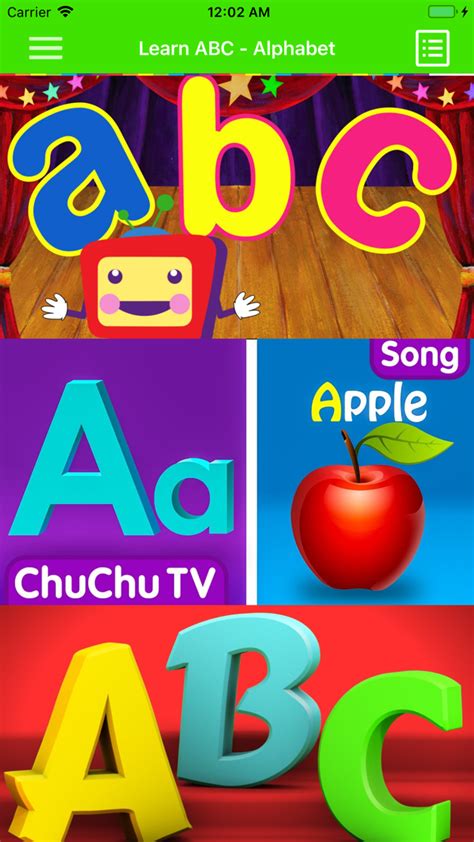 Serve on its own or combine cooked and drained. Learning ABC Alphabet App for iPhone - Free Download ...
