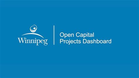 Open Capital Projects Dashboard Youtube