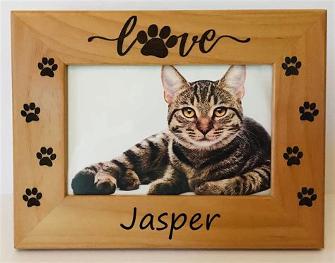 Personalized Cat Frame Personalized Kitten Picture Frame T Cat