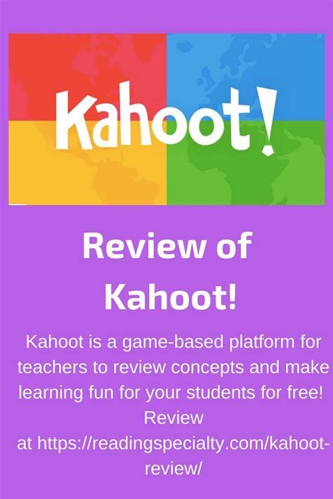 Kahoot A Fun Game To Make Reviewing Concepts Engaging For All Check